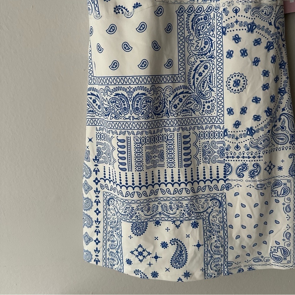 Z Supply Active Palisade’s Bandana Dress Western Blue and White XS NWT - Picture 4 of 11
